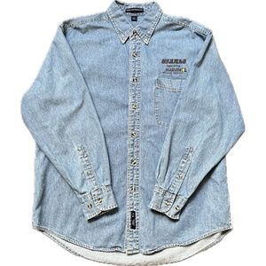 EUC Port Authority Botton Down Denim Men’s Large Never Worn Like New Condition